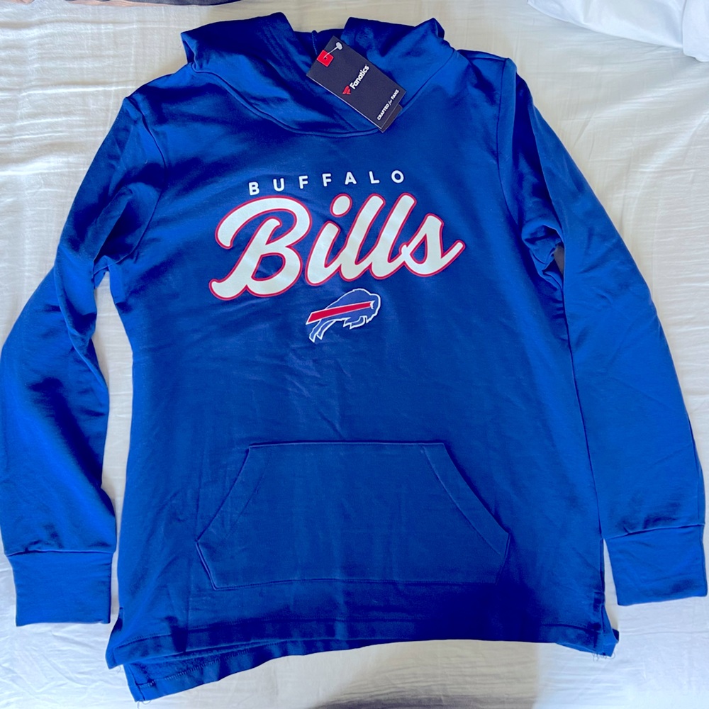 Buffalo Bills Women’s Large Hoodie. Blue. New with tags.